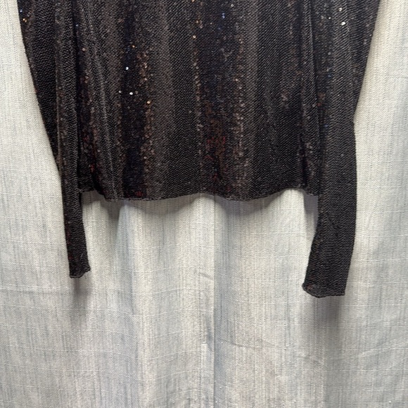 🇺🇸 ONLY Elegant Black Sequin Top size XS - Picture 4 of 10